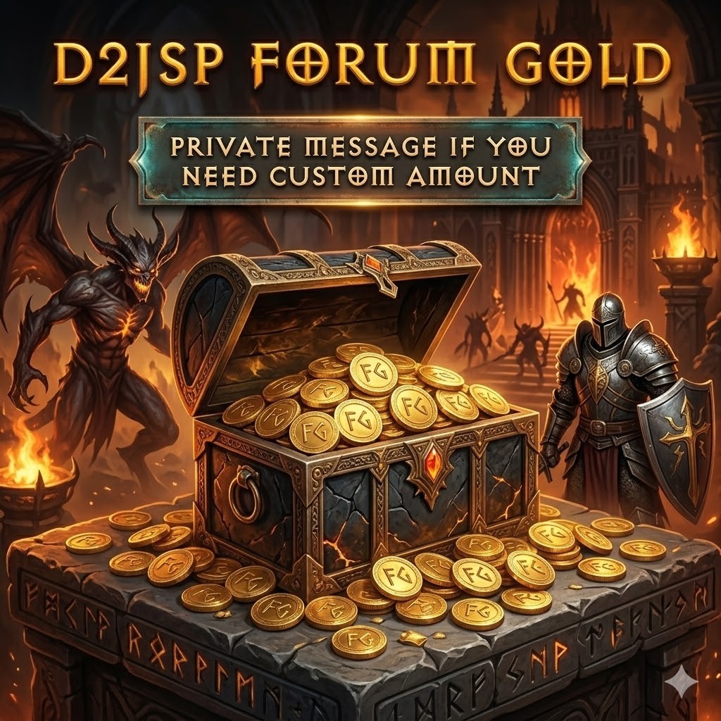 D2JSP Forum Gold FG 1k+ D2R Diablo 2 Resurrected JSP Need custom QTY PM