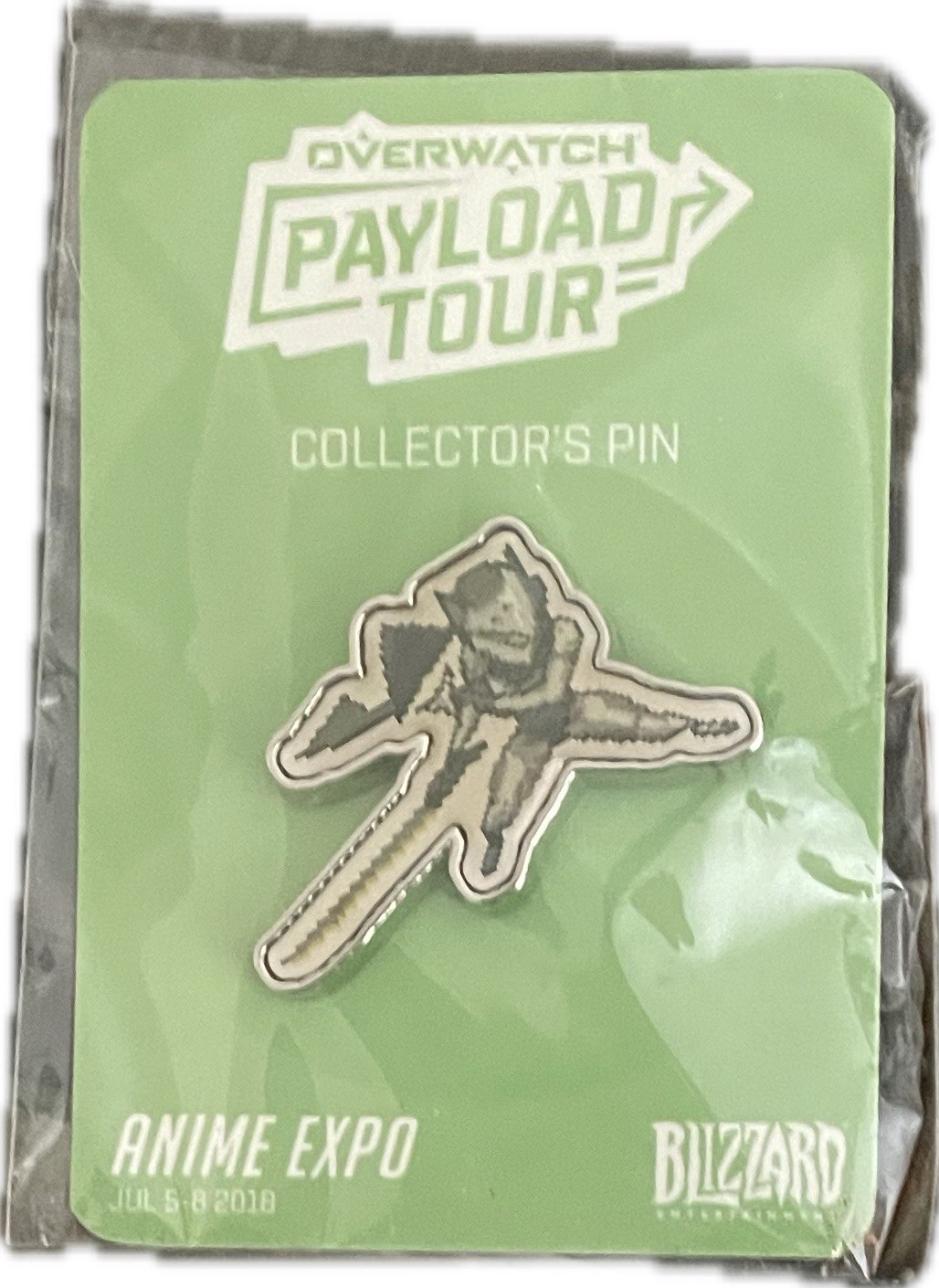 Overwatch Payload Tour Genji Pin ANIME EXPO 2018 – Gold – Blizzard Entertainment