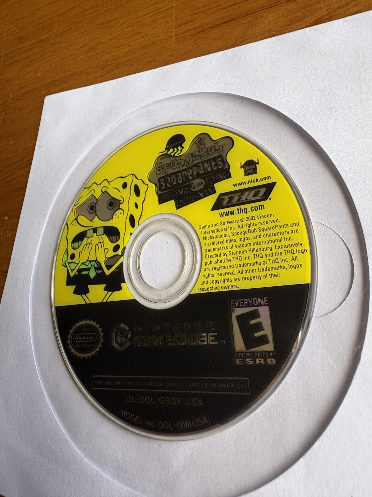 SpongeBob SquarePants Revenge of the Flying Dutchman DISC ONLY Nintendo GameCube
