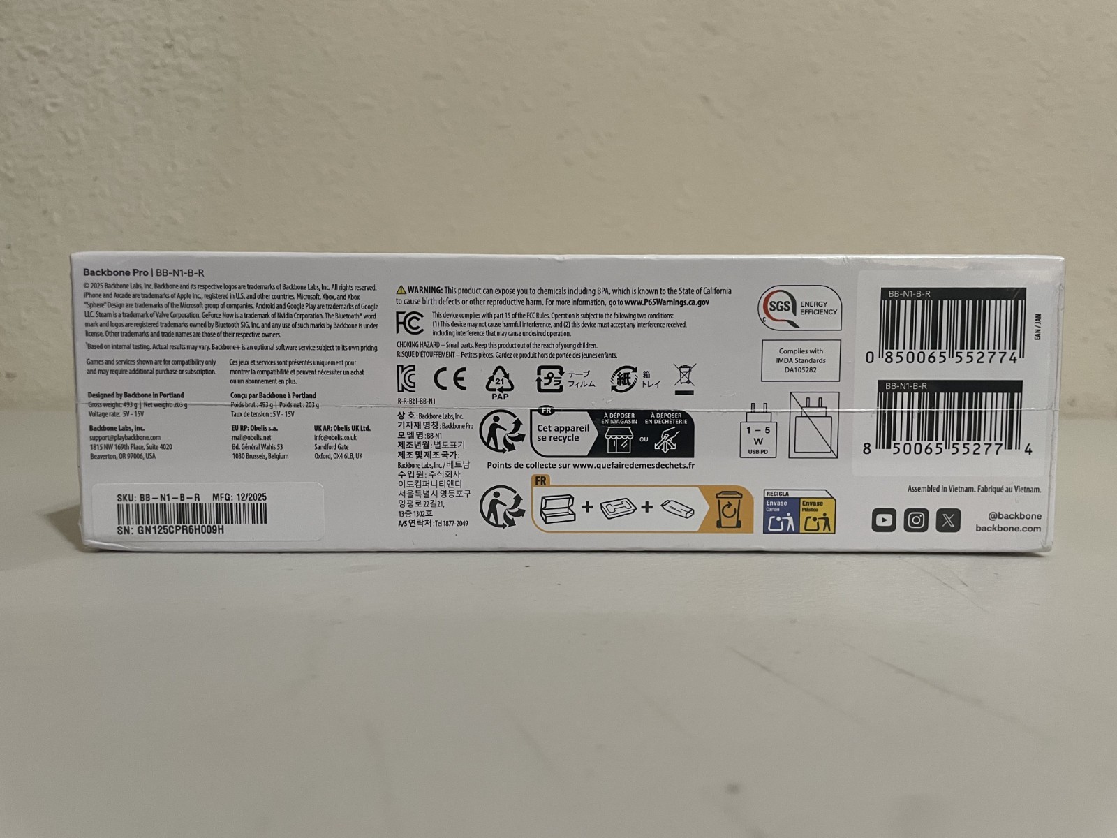 Brand New & Sealed Backbone Pro Wireless Controller For Mobile & Cloud Gaming