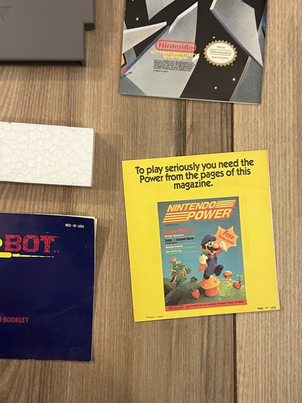 Pin Bot (Nintendo NES, 1990) CIB Complete w/ Poster & Inserts Tested Works