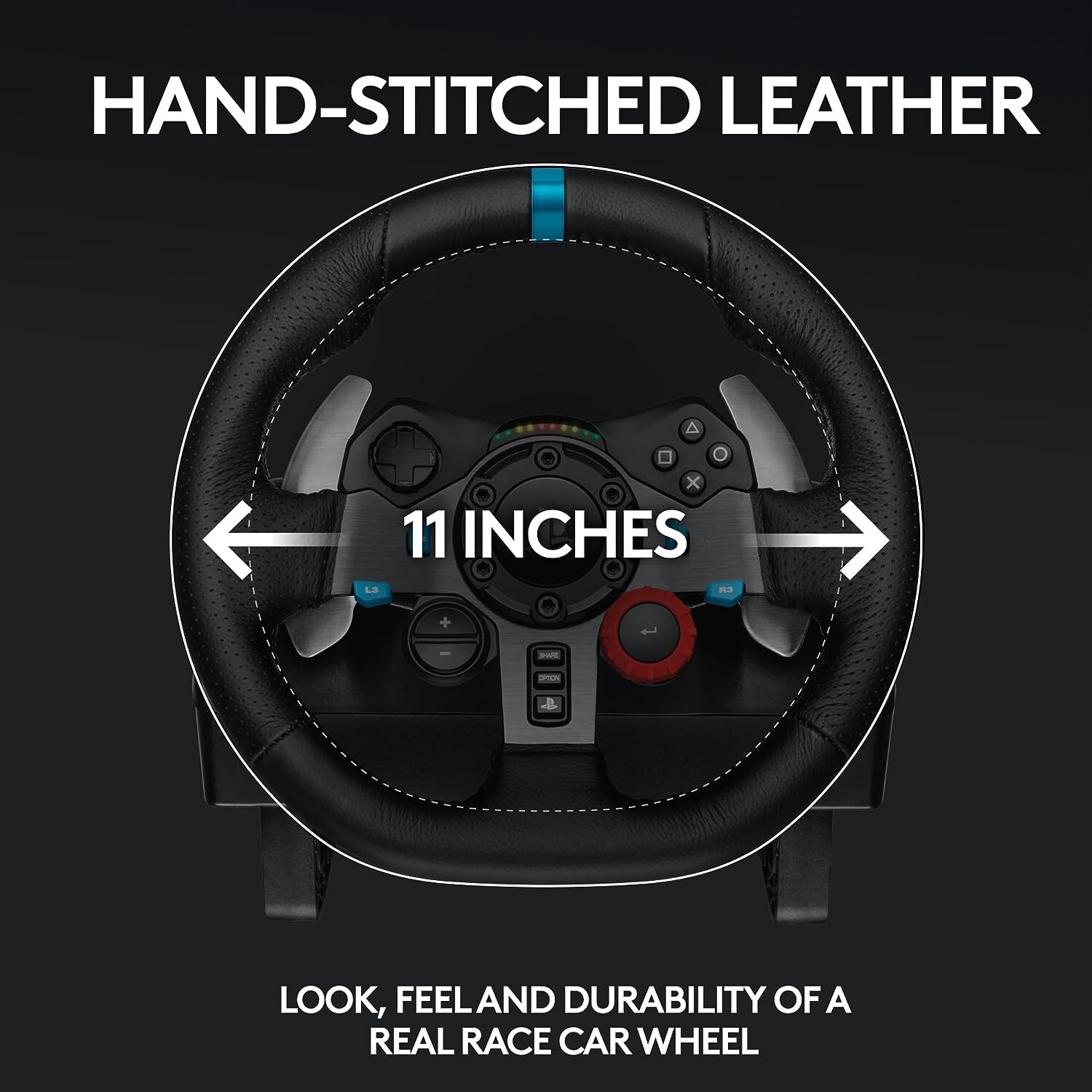 Logitech – G29 Driving Force Racing Wheel and Floor Pedals for PS5, PS4, PC, Mac