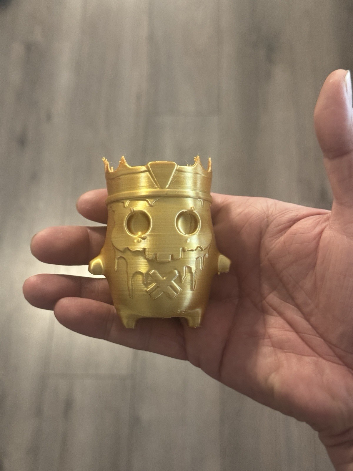 Gold King Spirit – 3D Printed 3.5”X2.5”X2” (it Feels Solid! :)