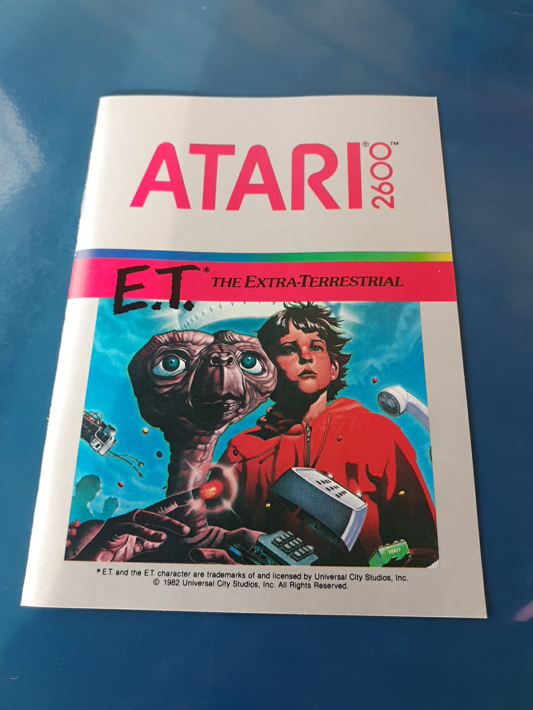E.T. The Extra-Terrestrial Atari 2600 1982 Vintage in Box W/Manual & Tips