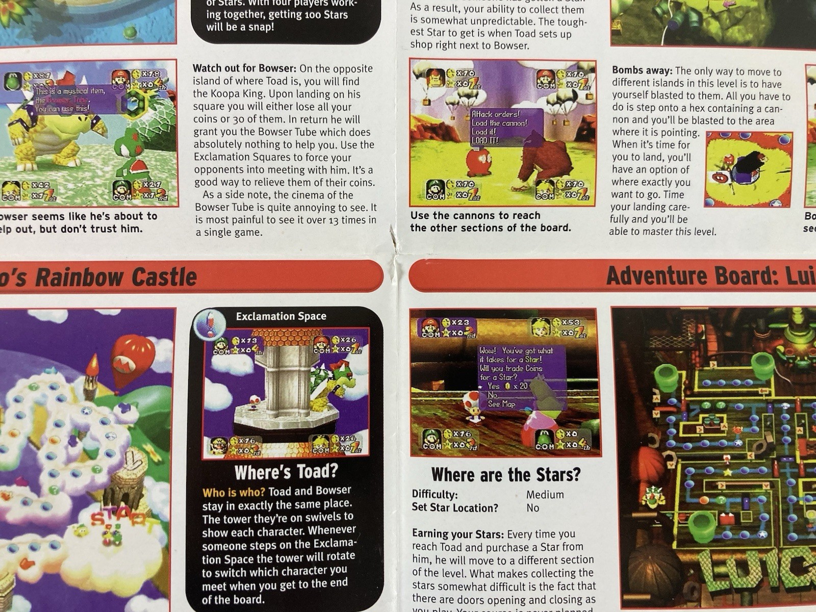 Vintage Mario Party 1 Expert Gamer Magazine Poster 1998 EGM 15” x 20”