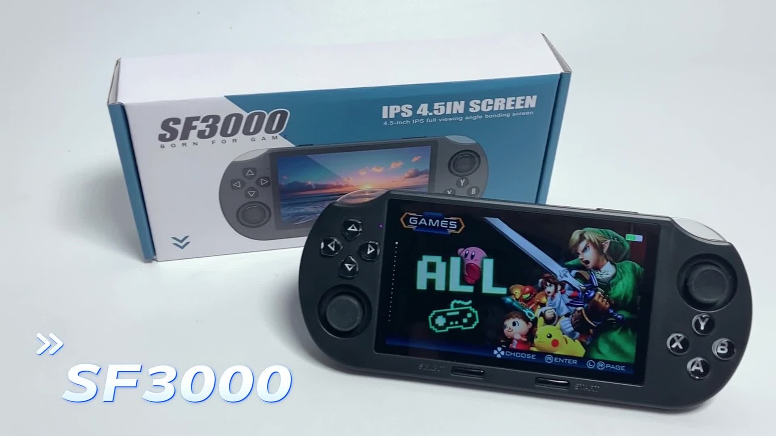 Popular Handheld Retro Gaming Console,Video Emulator Console IPS With 20000 Game