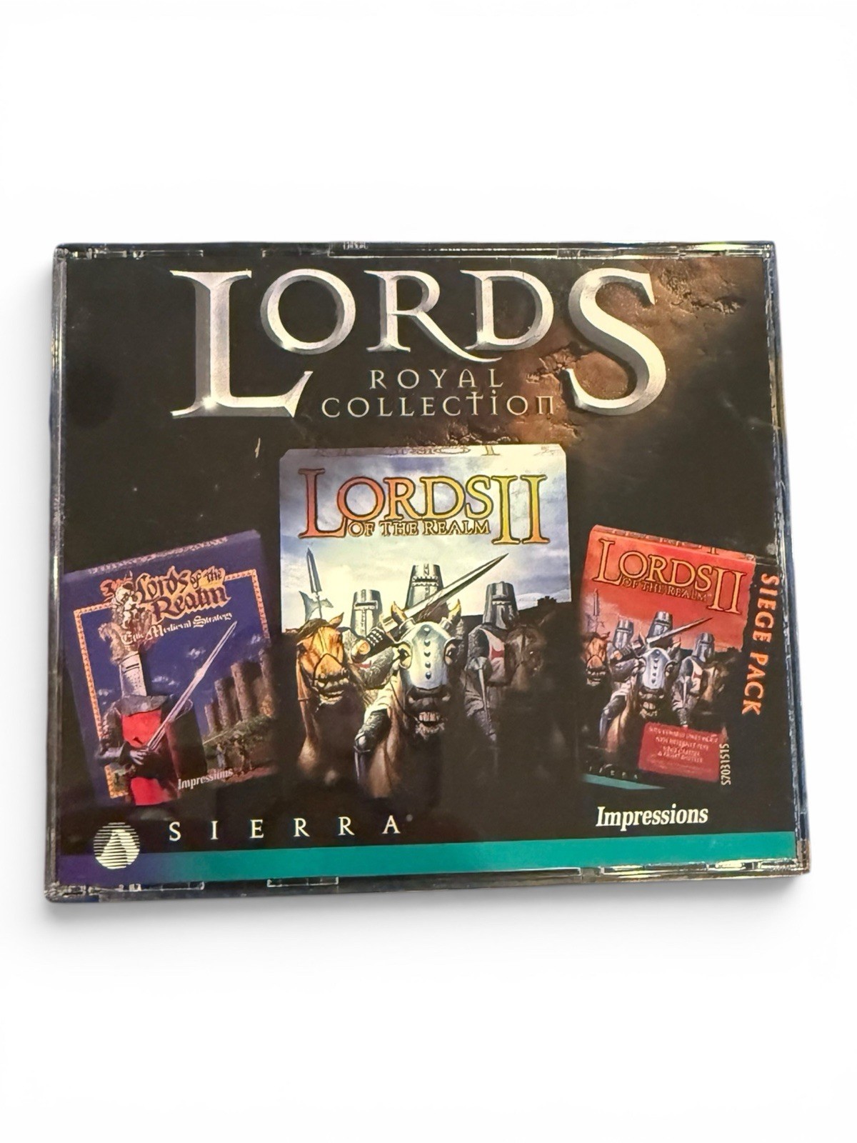Lords of The Realm: Royal Collection Sierra PC 1997 Big Box Complete Open Box