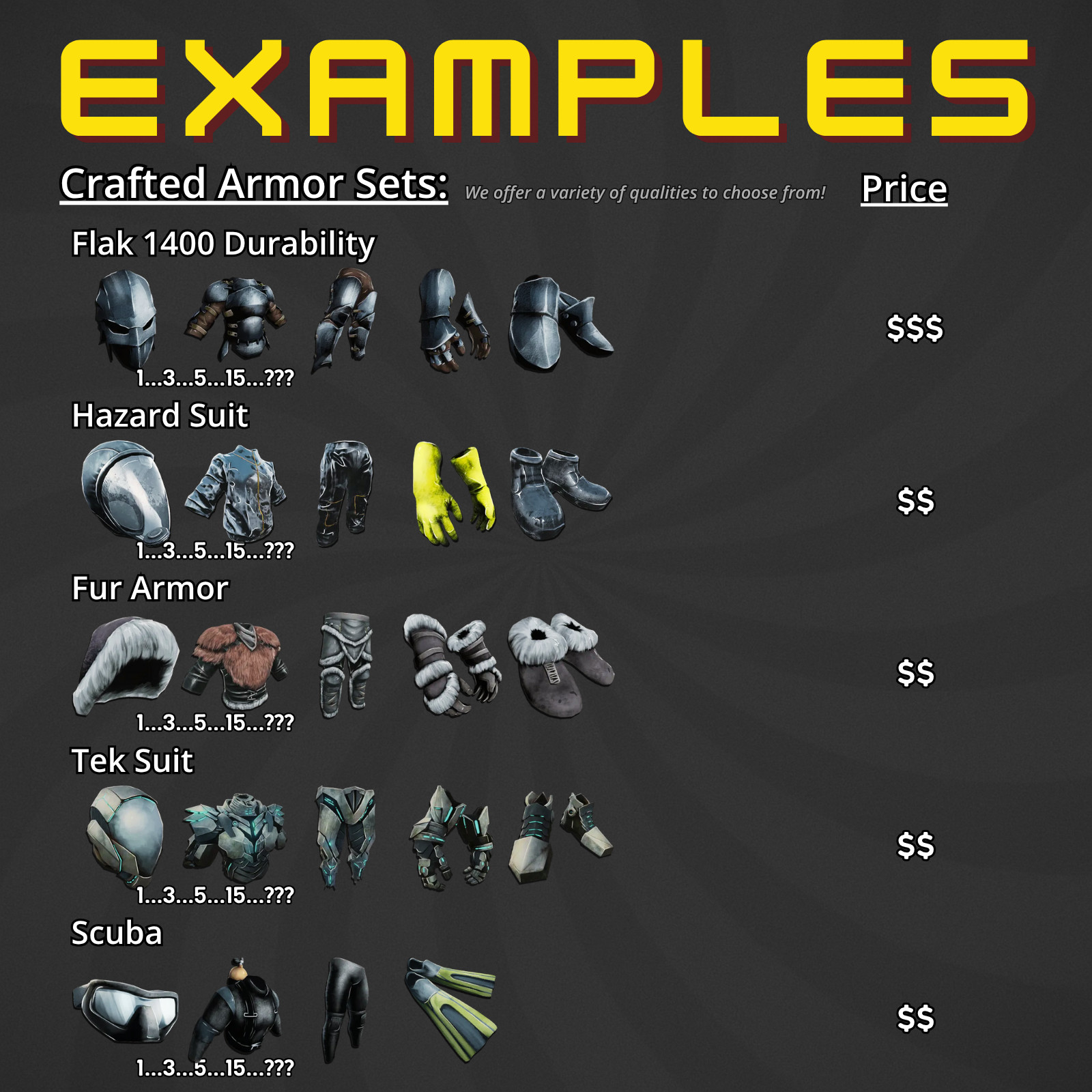 Ark Ascended PvE Custom Order Tell us what you need, read description