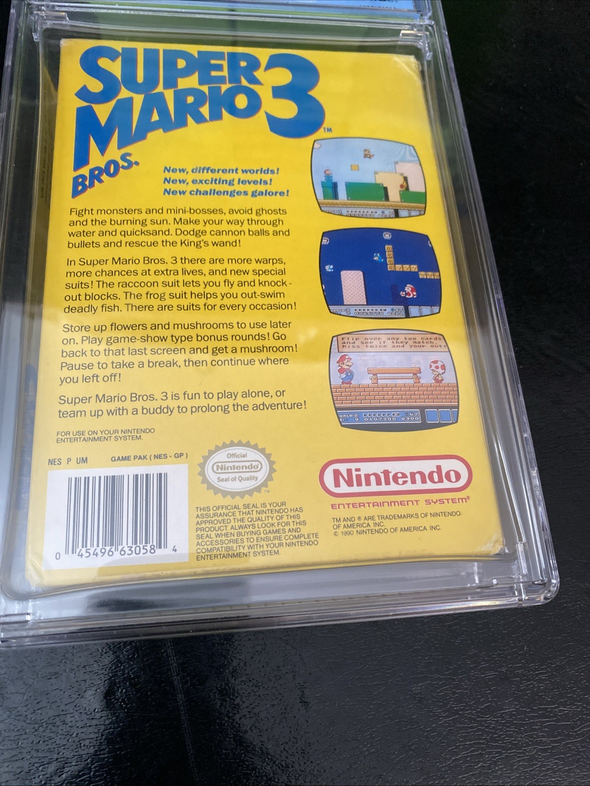 Super Mario Bros 3 Nintendo NES LEFT BROS Graded 7.0 CIB Complete CGC Universal
