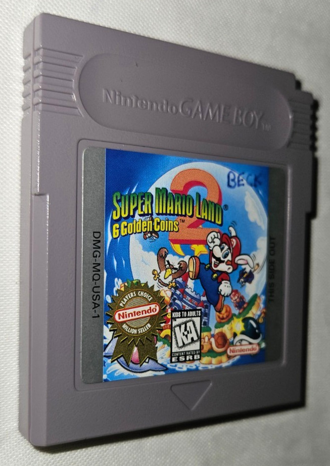 Super Mario Land 2 Cartridge Only Authentic Nintendo Game Boy New Battery USA-1
