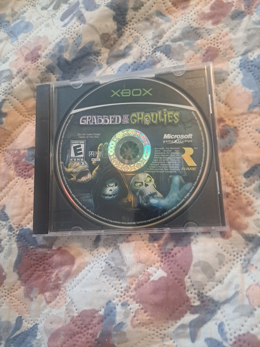 Grabbed by the Ghoulies (Microsoft Xbox, 2003) Disc & Clear Case Only Pre-owned