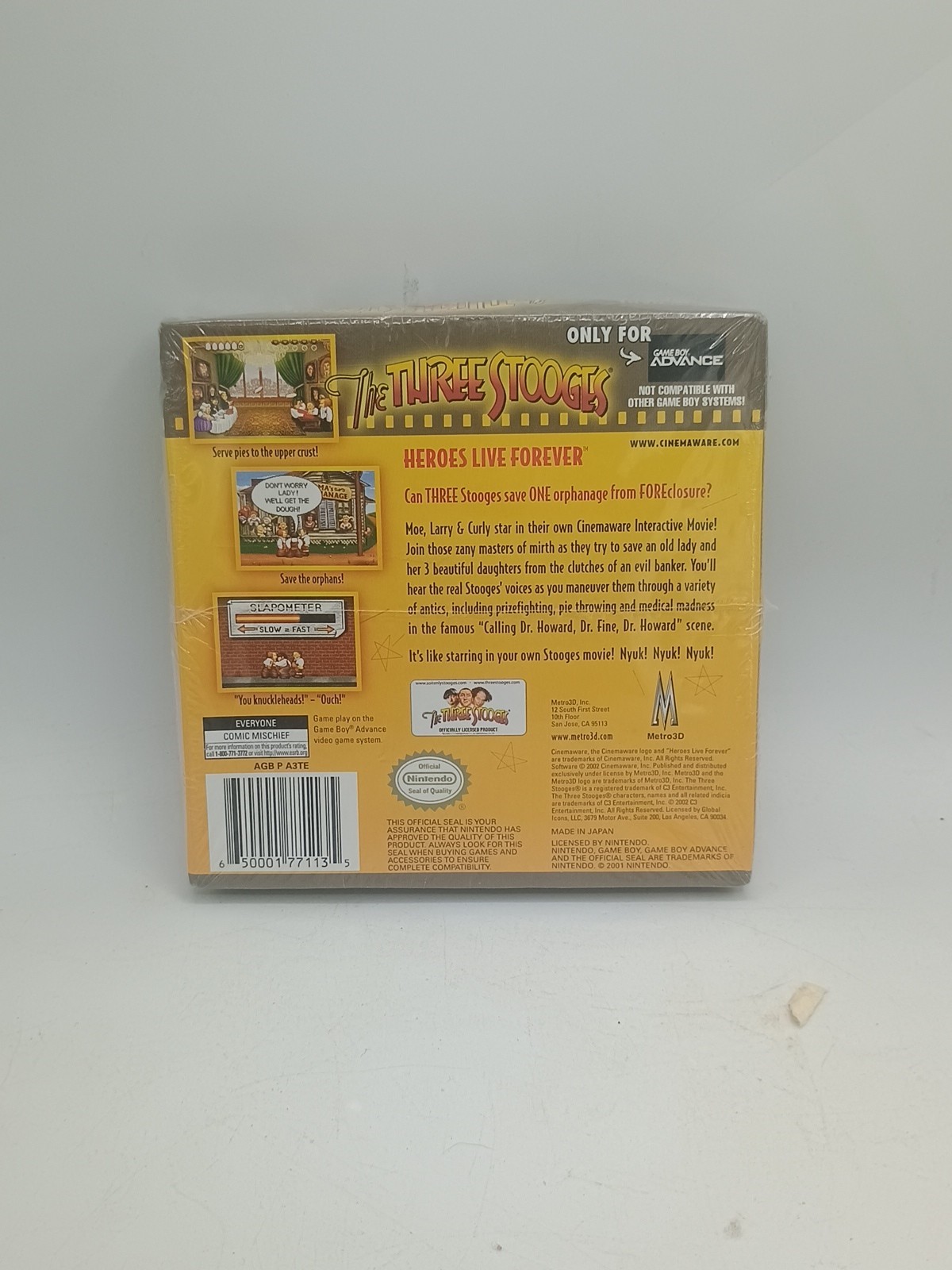 *Brand New – Game Boy Advance 3 stooges New And Sealed *** See Notes