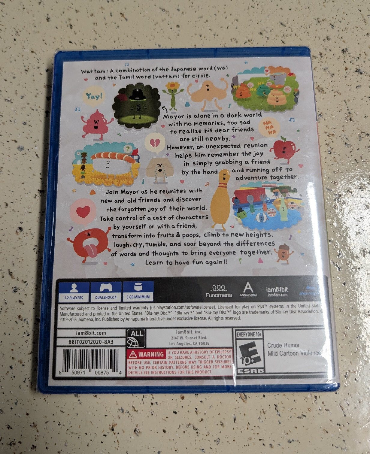 Wattam (Sushi Cover Variant) | PlayStation 4 PS4 | Brand New Sealed Rare Iam8bit