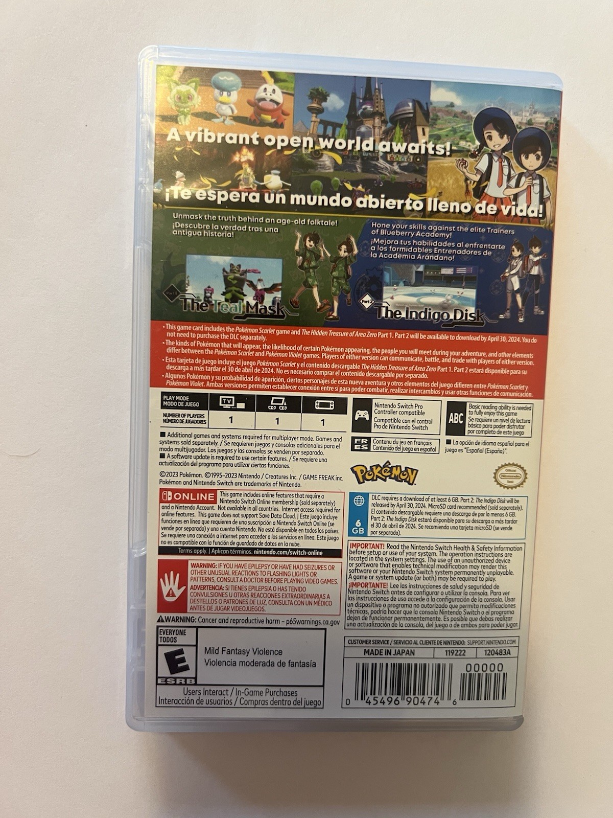 Pokemon Scarlet and The Hidden Treasure of Area Zero – Bundle (Nintendo Switch,