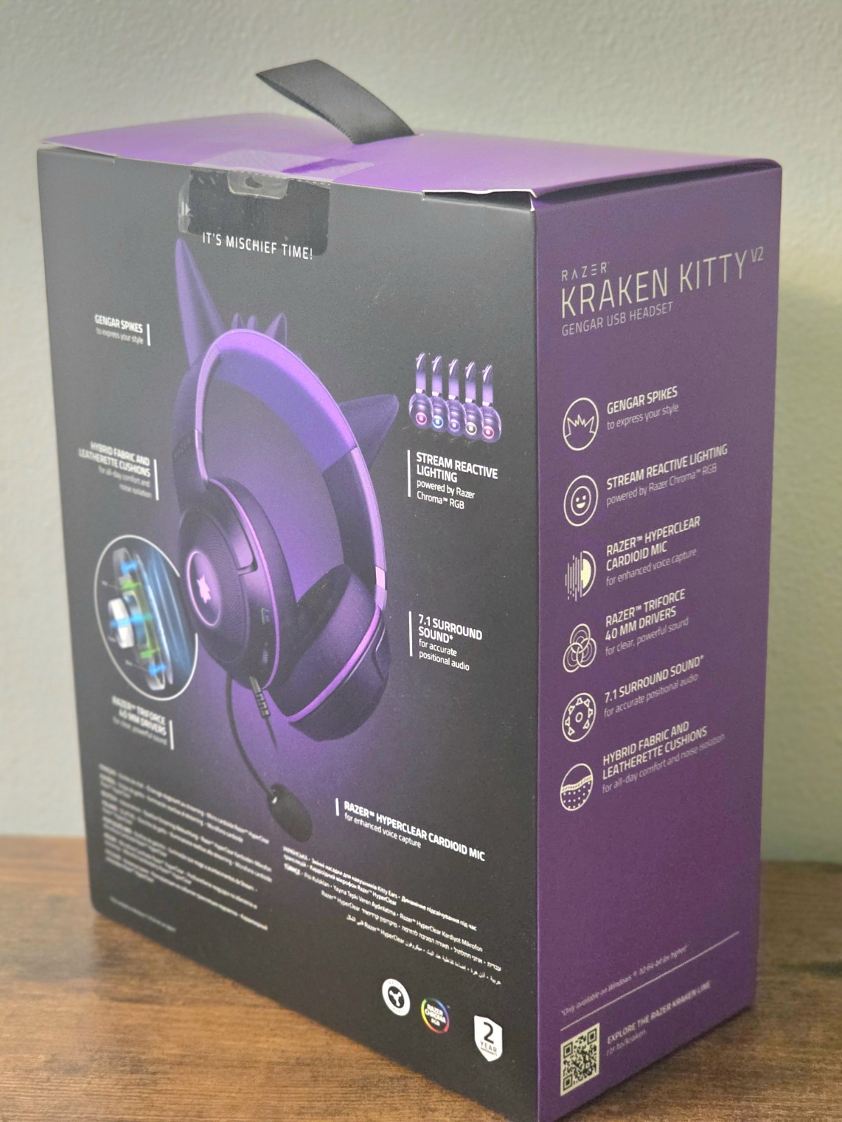 Razer Kraken Kitty V2 – Pokemon Gengar Limited Edition Headset