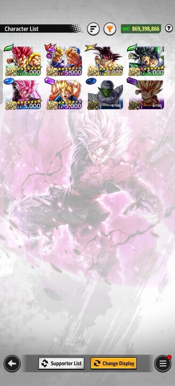 Dragon Ball Legends Endgame Account || 11 Summonable UL || 6 LR || Stacked Acc