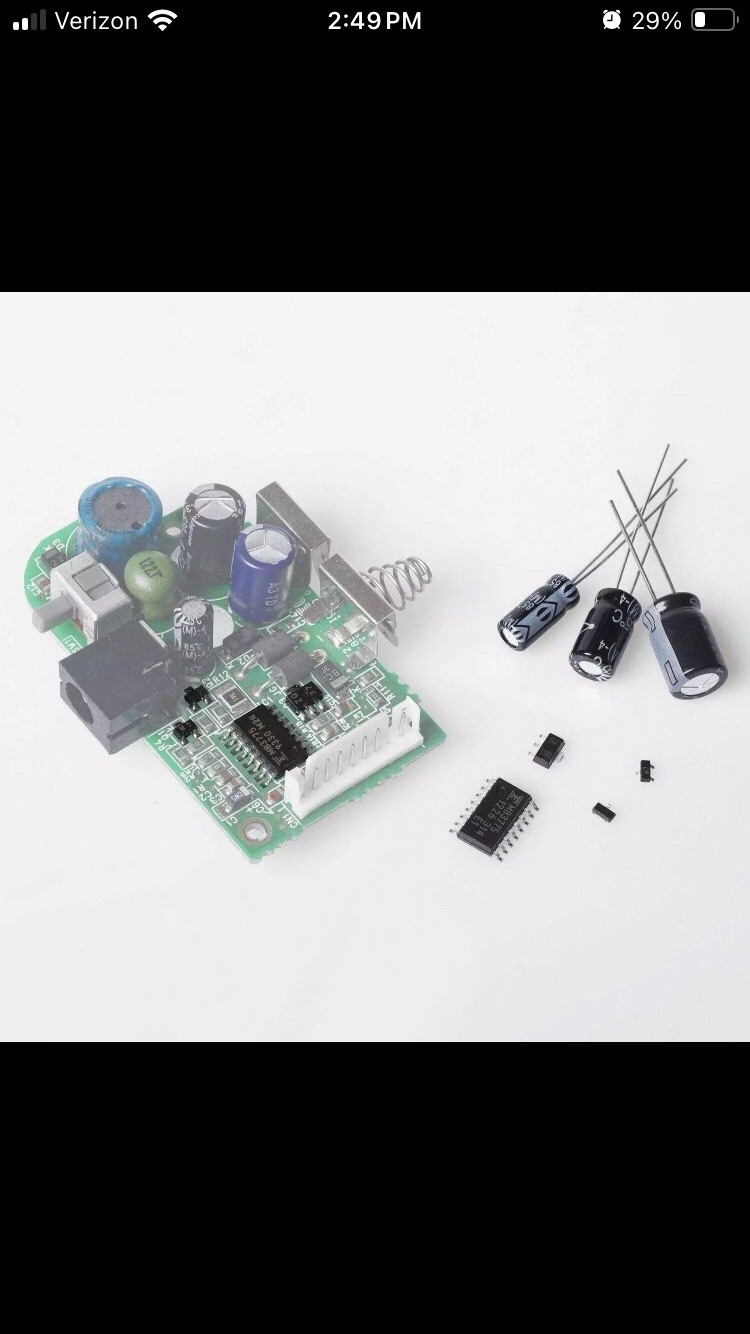 7PCS Solid Capacitors / Chip Repair Kit for Sega Game Gear Power Board IC1