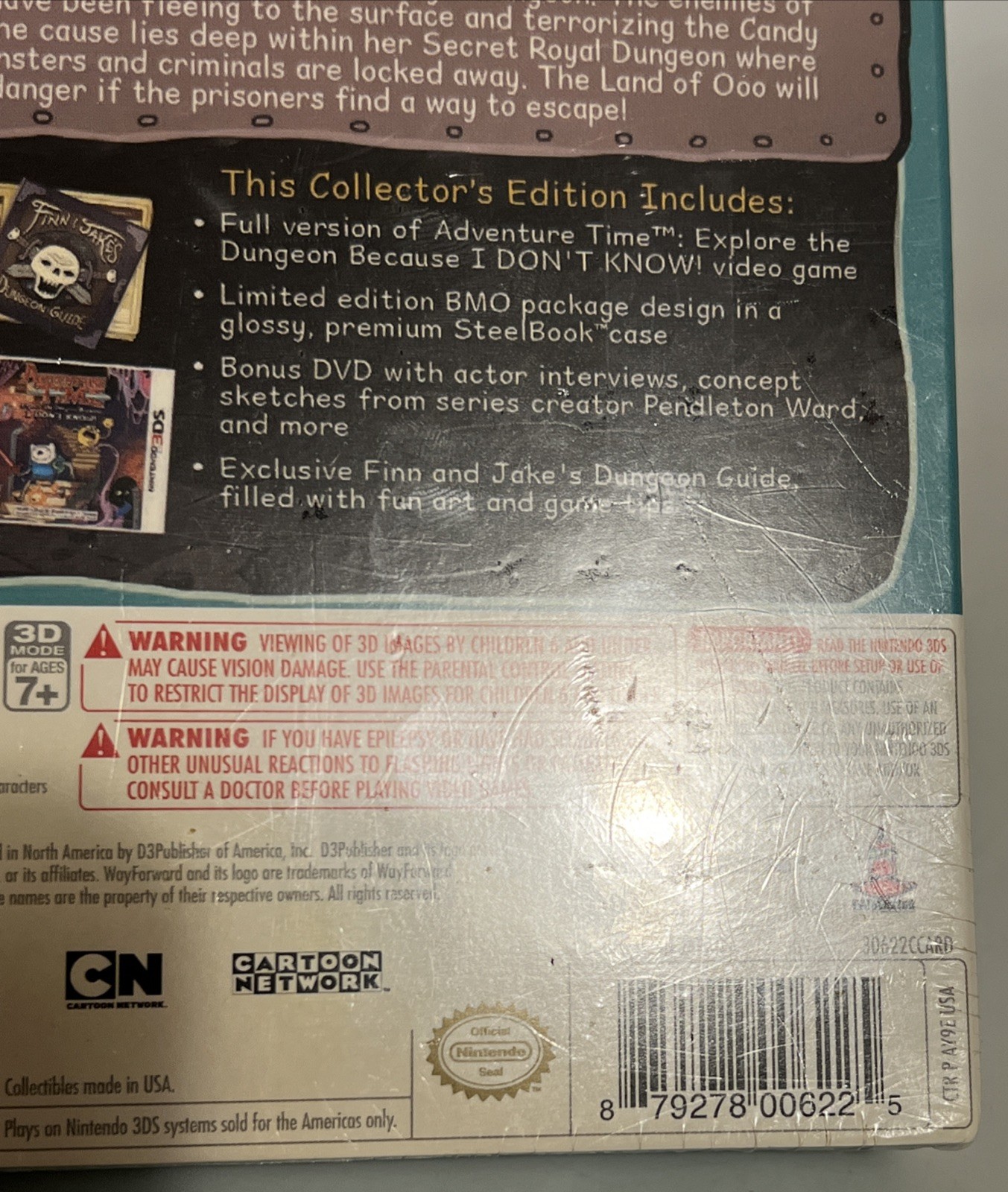 Adventure Time: Explore the Dungeon Collector’s Edition (Nintendo 3DS) New