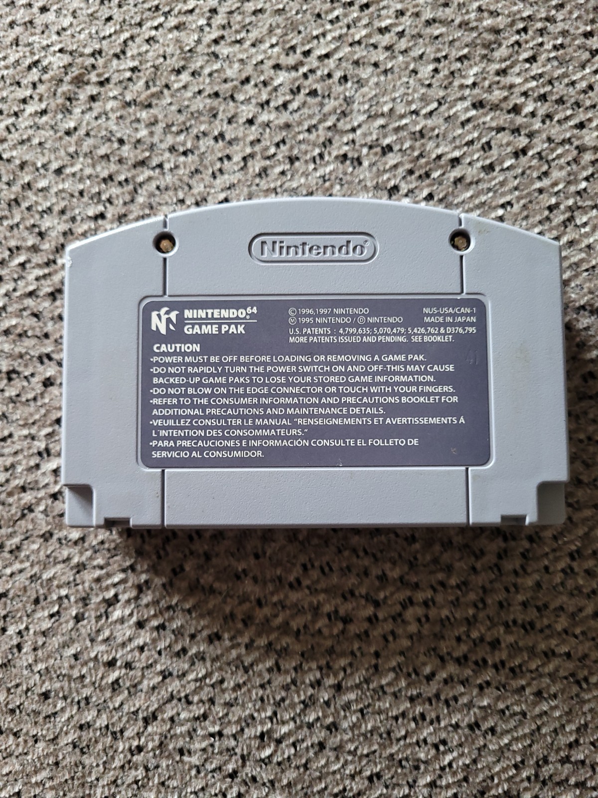 Diddy Kong Racing (Nintendo 64, 1997) Video Game Cartridge