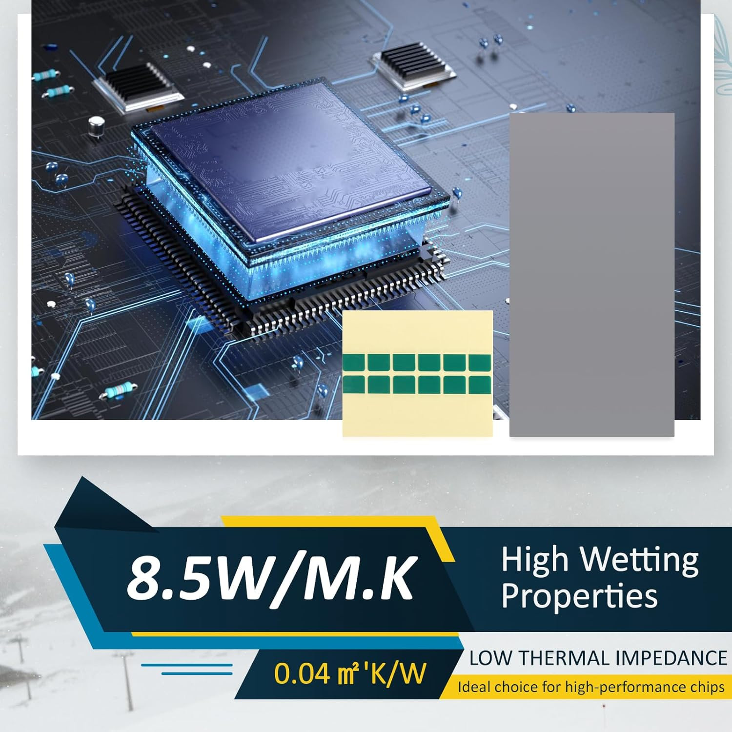 40x80mm PTM7950 Thermal Pad for PS5, Steam Deck, Laptop, CPU & GPU Cooling