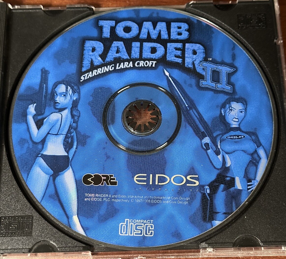 Tomb Raider II 2 Starring Lara Croft PC CD-ROM Eidos Core 1997 for Windows 95/98