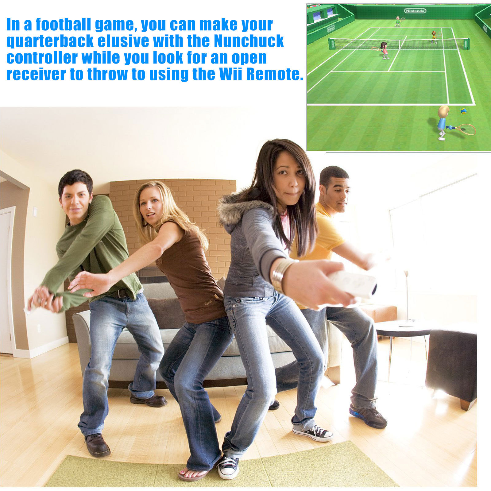 Built-in Motion Plus Remote and Nunchuck Controller Set For Wii / Wii U Console
