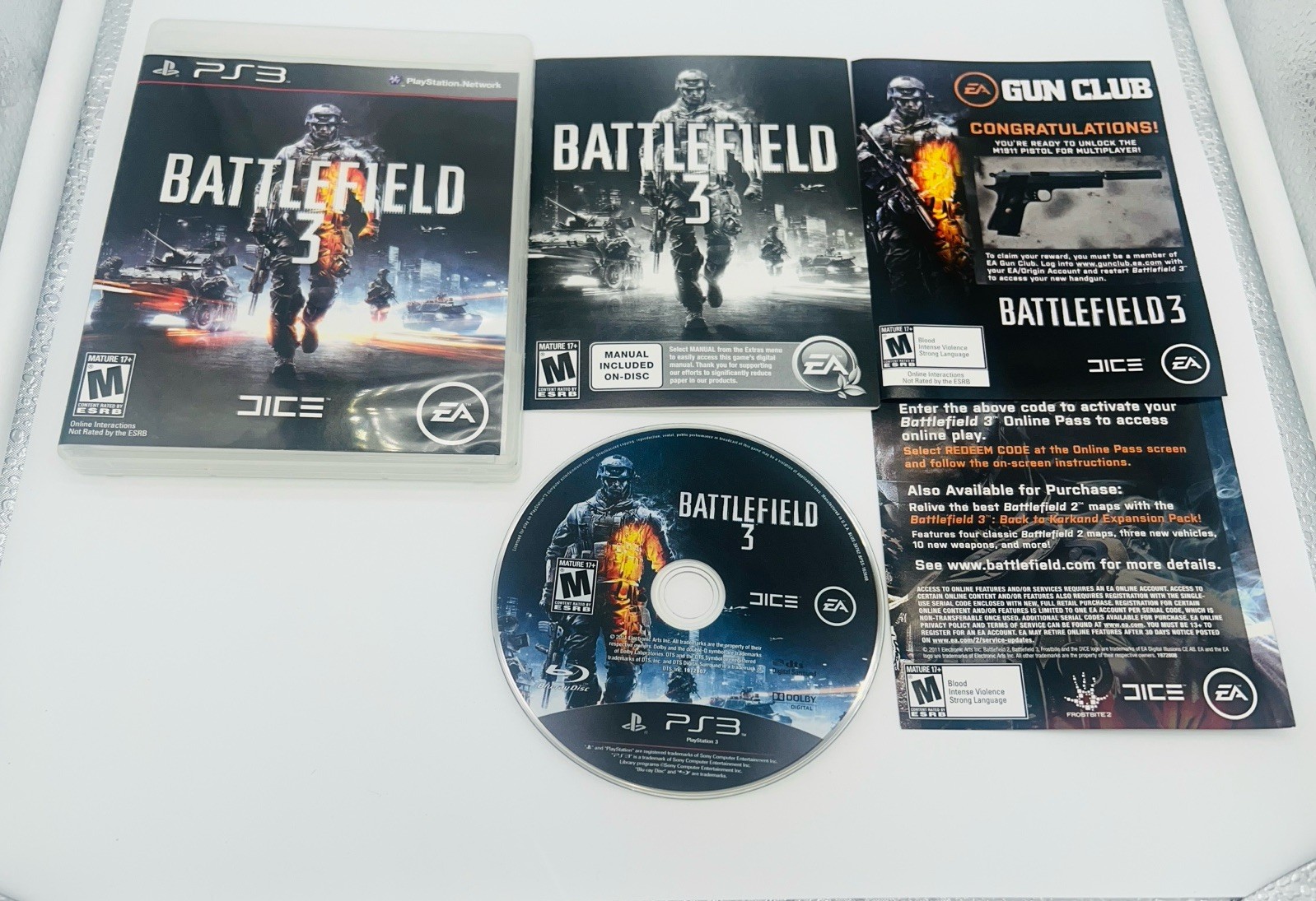 Battlefield 3 & 4 Sony PlayStation 3 PS3 2 Game Lot Black Lable CIB Complete