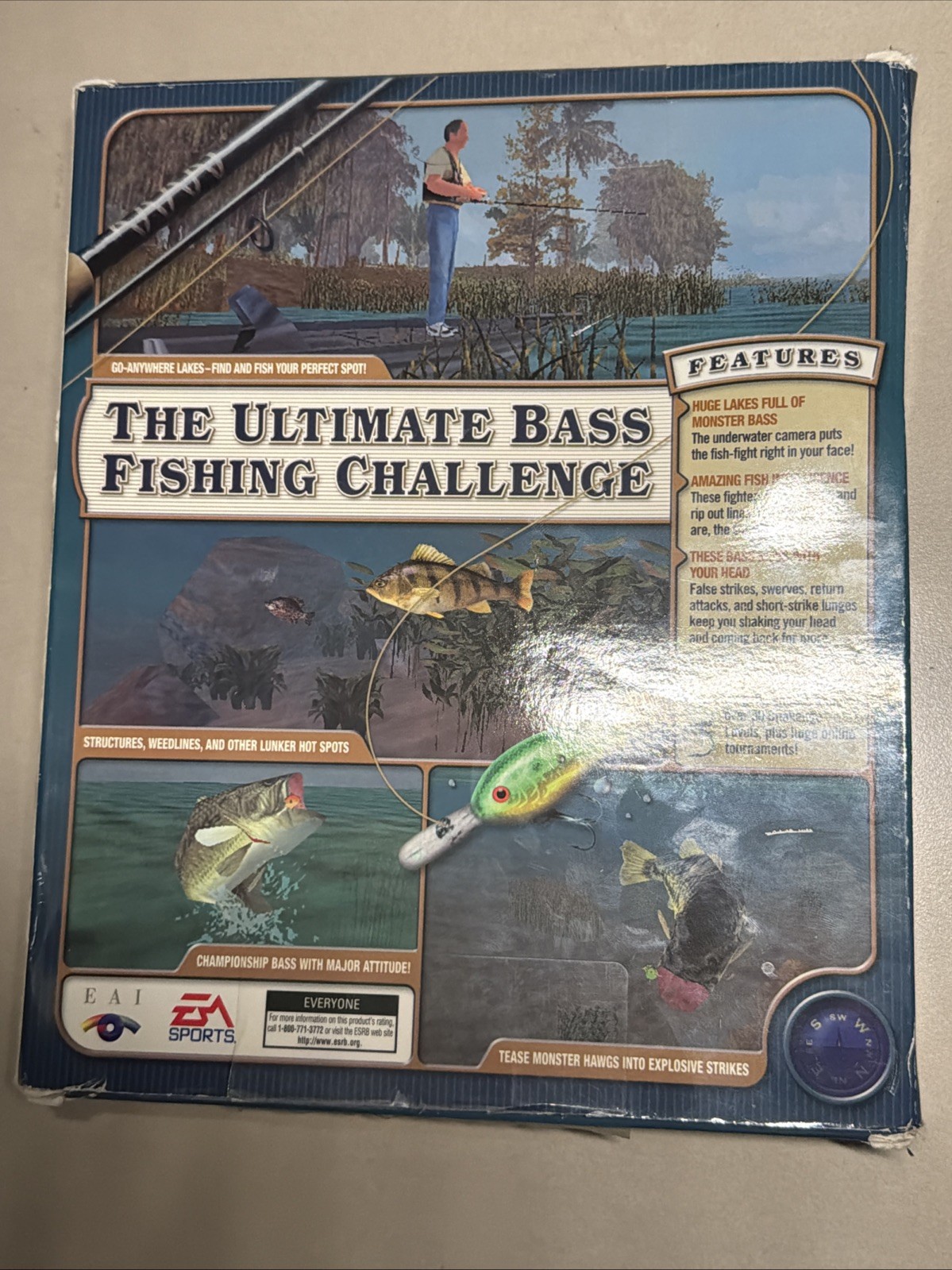 Championship Bass PC Game 2000 EA Sports CD-ROM Big Box Complete Sealed New
