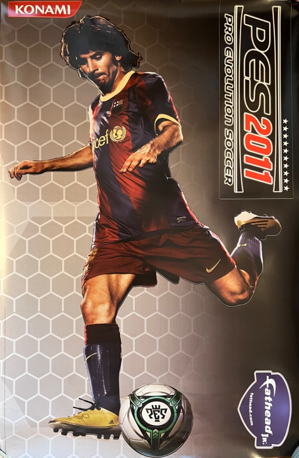 🔥 Lionel Messi Argentina Barcelona Inter Miami Pro Evolution Soccer Fathead 🔥