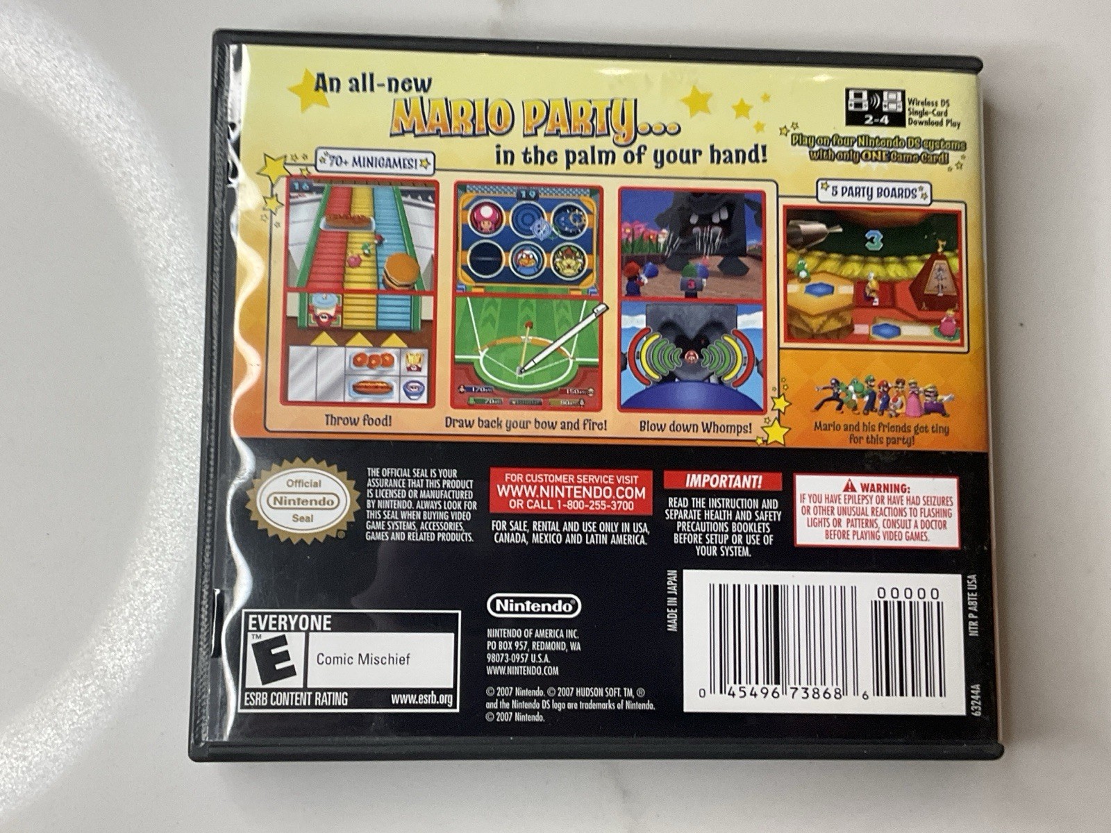 🎮Mario Party DS (Nintendo DS, 2007) with Manual ✅ TESTED 🎮