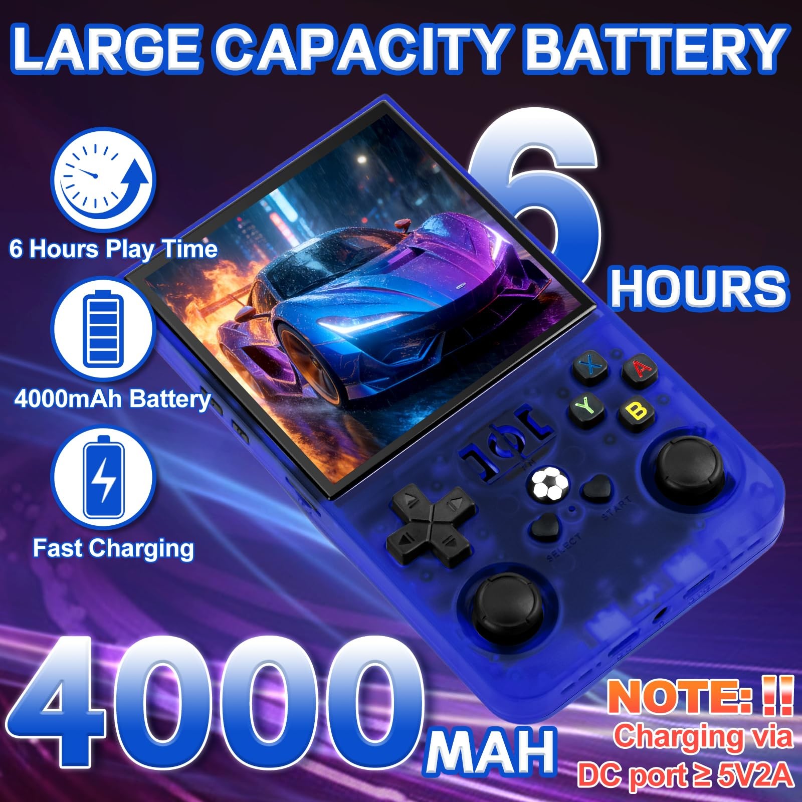 Rhesusco R36MAX Handheld Game Console – 4.0-Inch Screen, Support 22000+Classi…