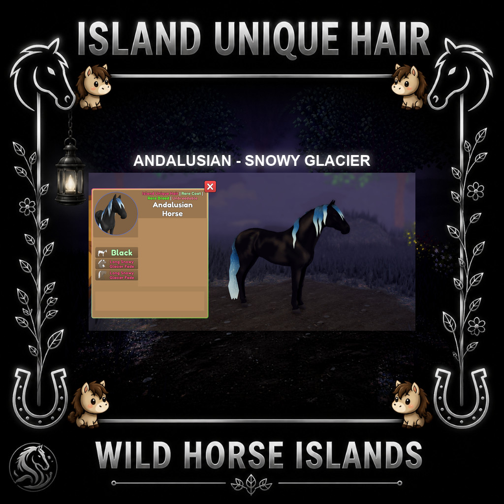 Wild Horse Islands – Andalusian Rcs Horse IUH Island Unique Hair Choose Hair