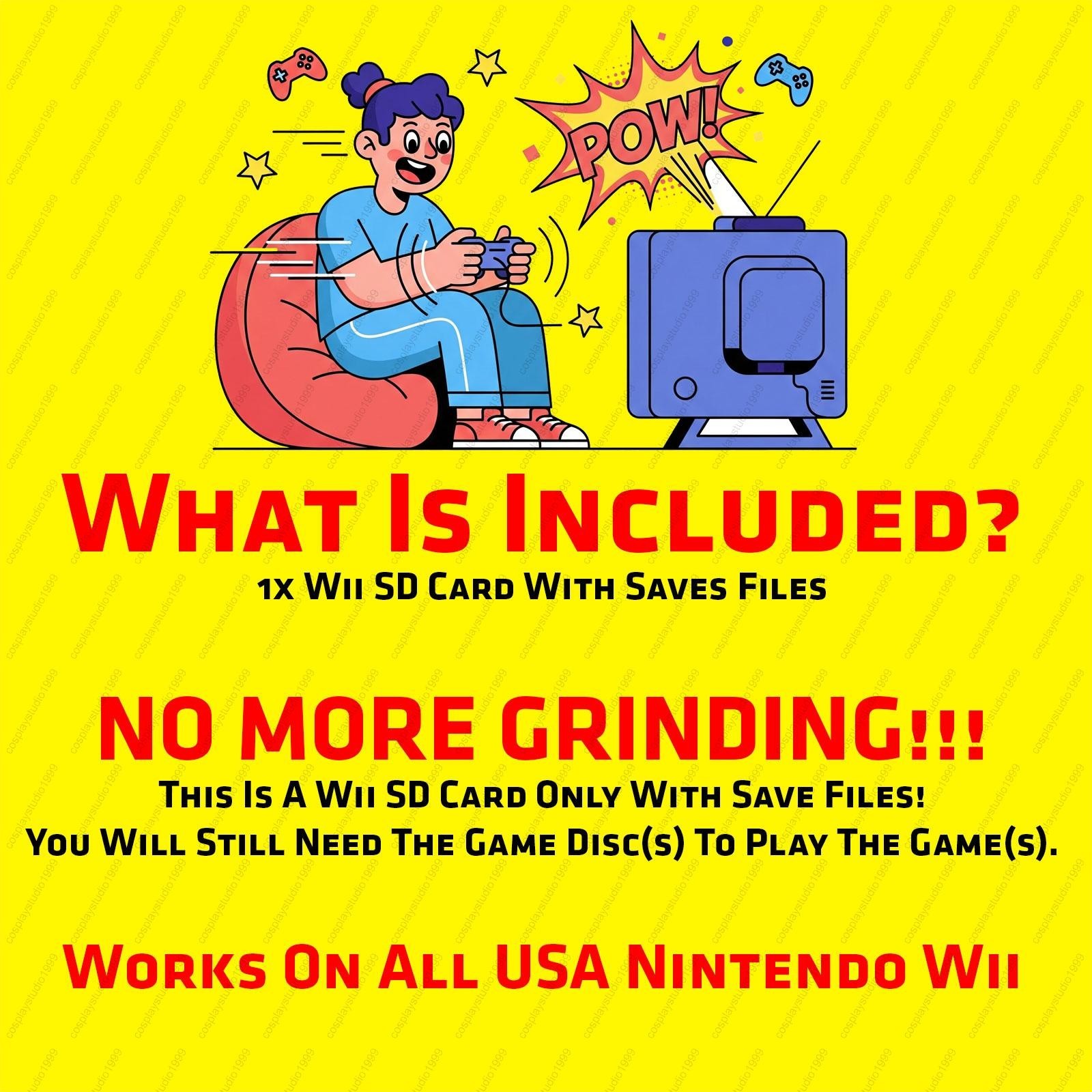 Super Smash Bros. Brawl Infinite Nintendo Wii SD Memory Card 100% UNLOCKED