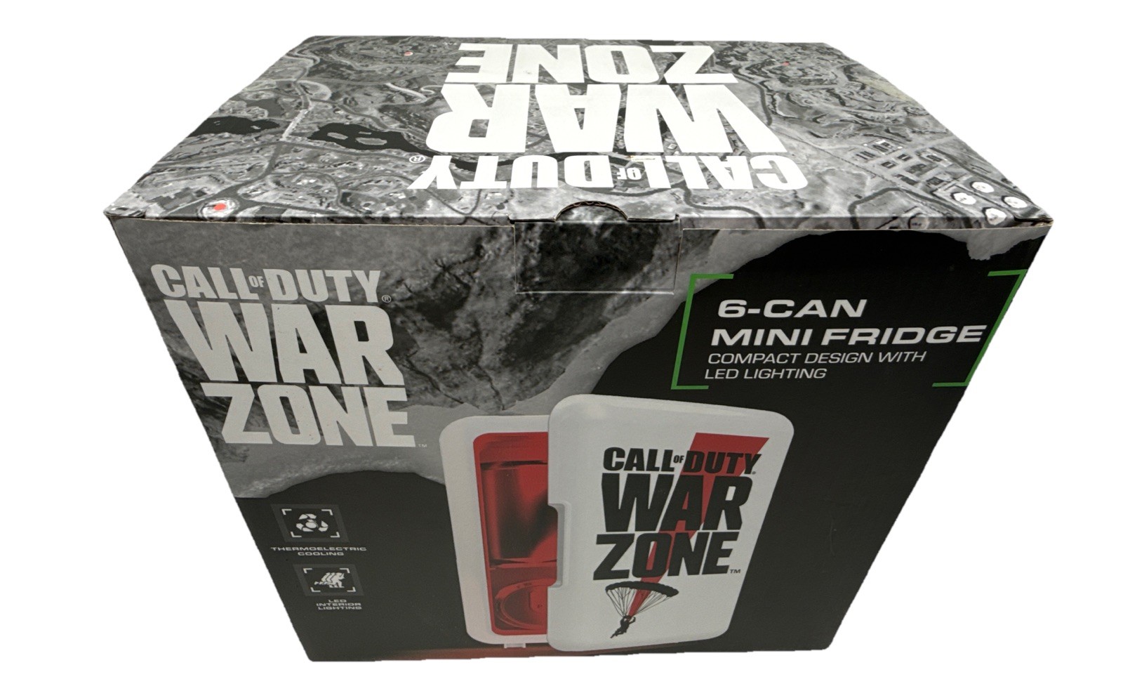 Call Of Duty Warzone Mini Fridge Activision White w/Graphic 6 Can-New Open Box