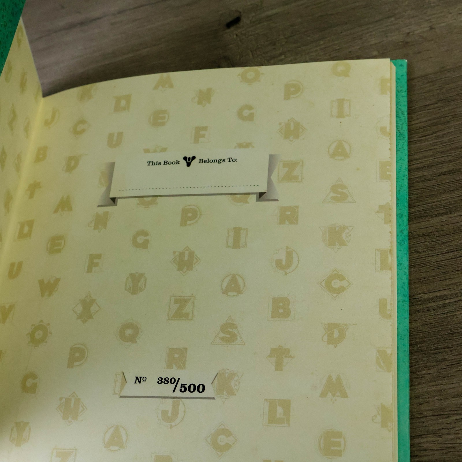 Bungie D is for Destiny Early Adventure Book First Edition Numbered 380/500 EUC