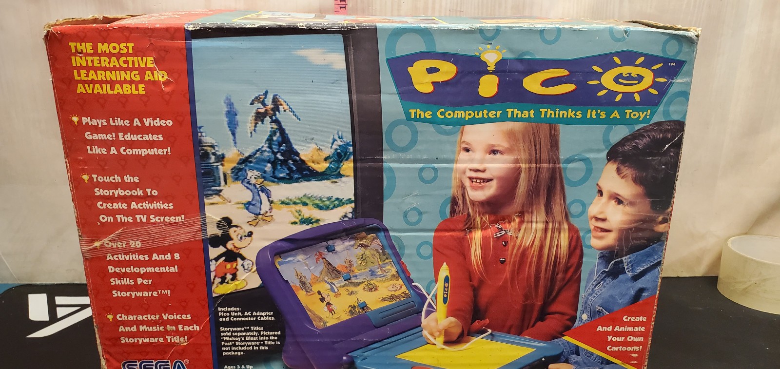 Sega Pico MK49325 Kids Learning Console system with 3 Games