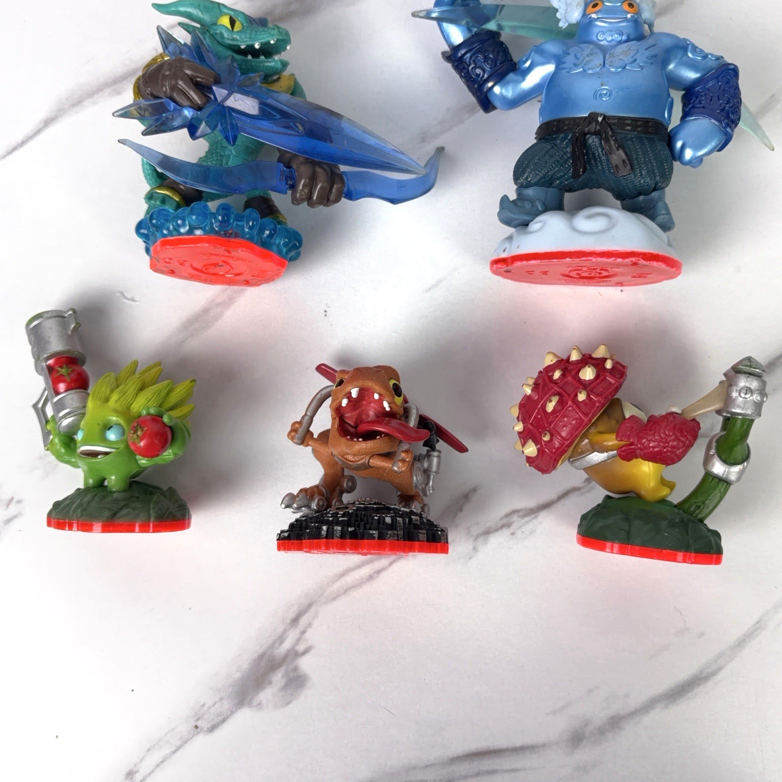 Lot of 5 Skylander’s Trap Team Figures Gusto Snapshot Food Fight Shroomboom
