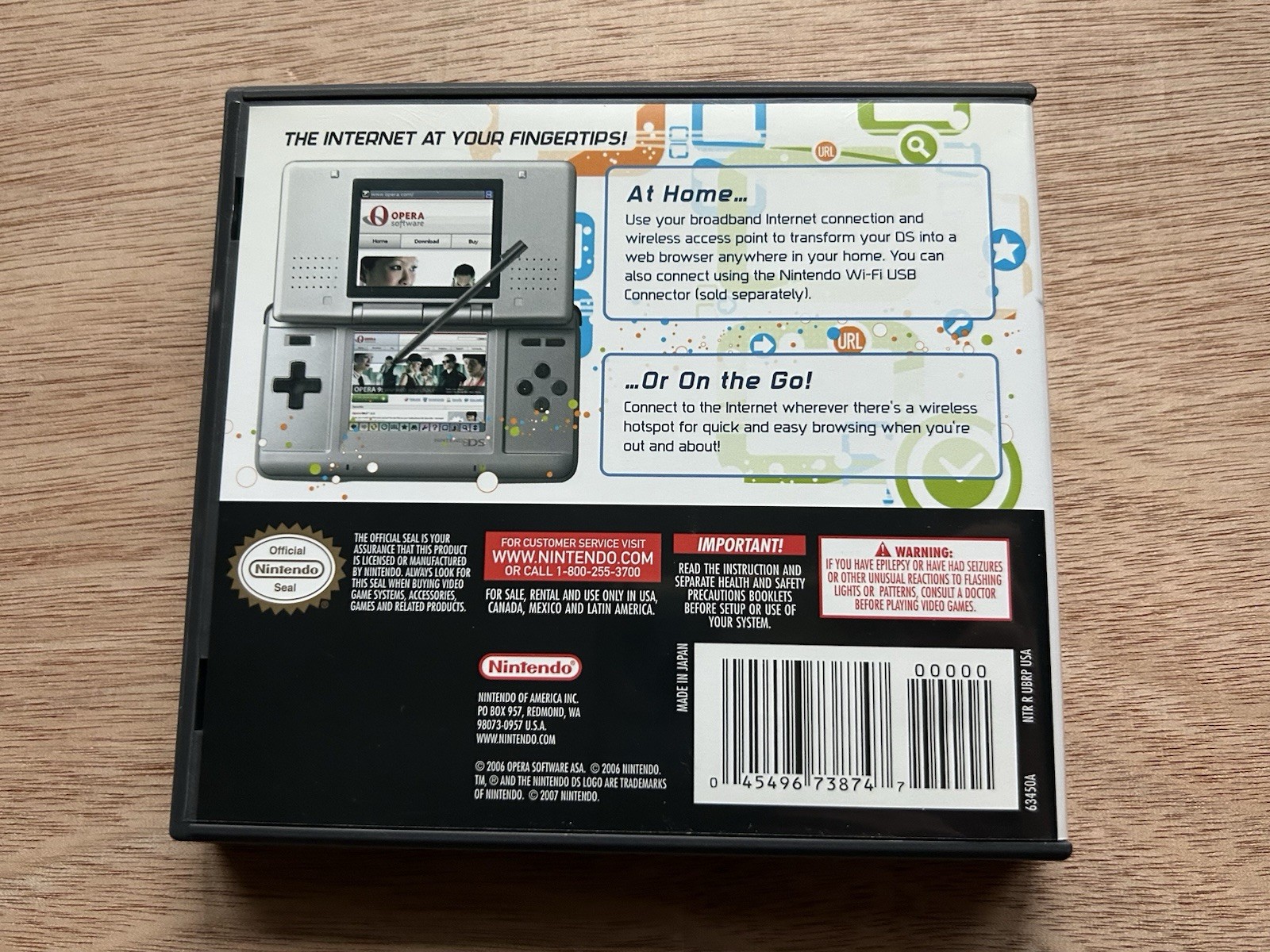 Nintendo DS Browser Nintendo DS Internet DS Cartridge, Case, and Manuals Only