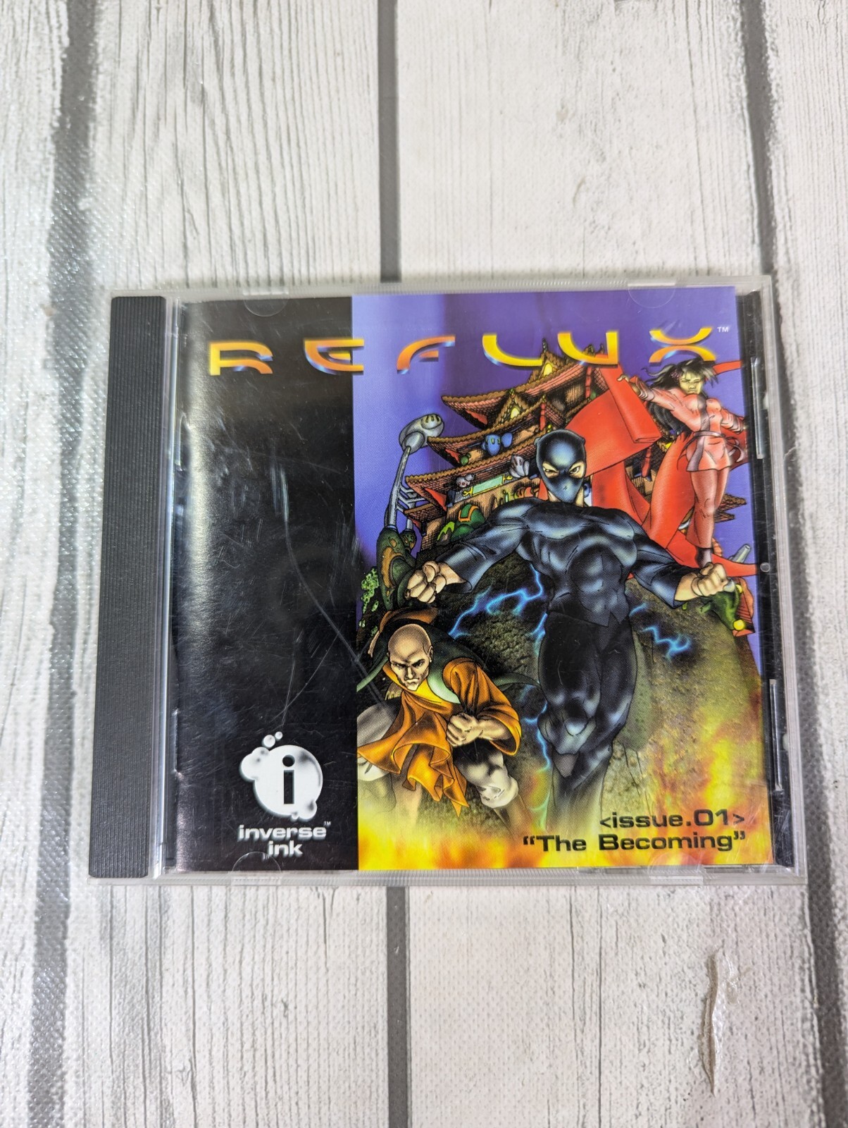 Reflux Issue.01 The Becoming (1995 PC Inverse Ink Video Game) Graphic Novel