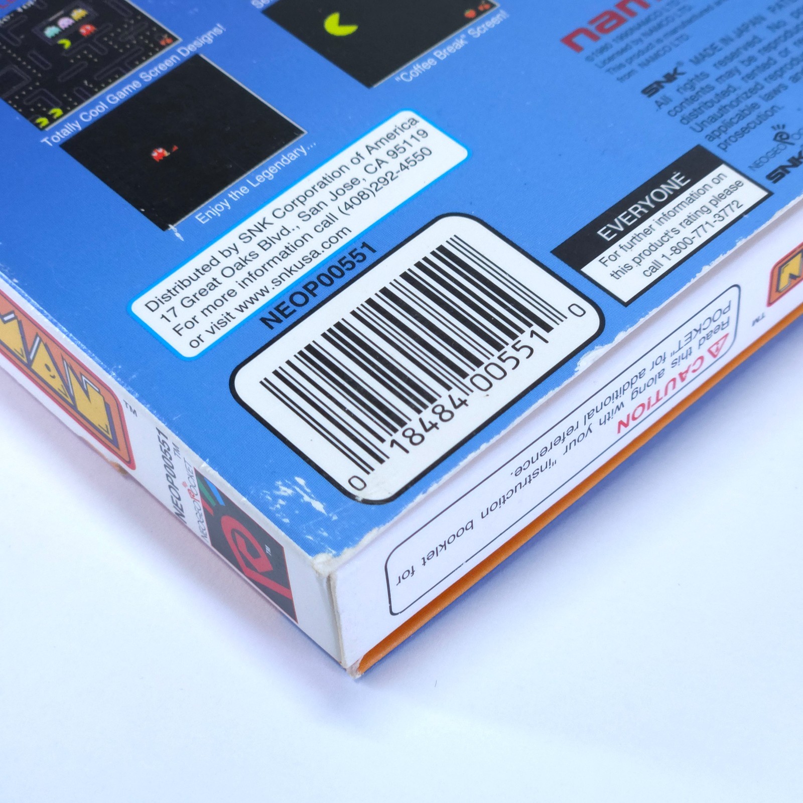 Pac-Man CIB W/ Manual + Saled CrossRings – Neo Geo Pocket Color