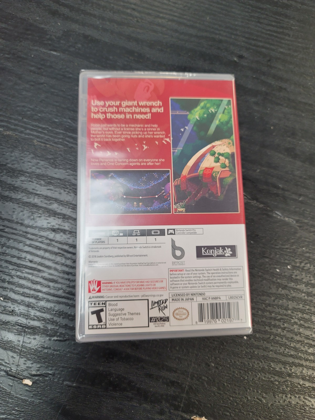 Iconoclasts 025 Limited Run Games LRG Nintendo Switch Brand New Factory Sealed