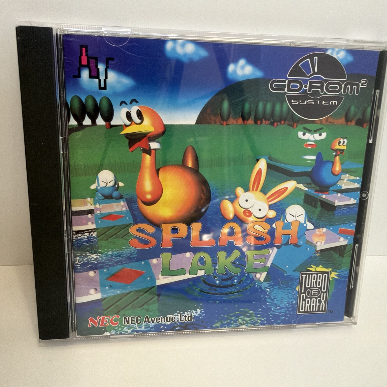 Splash Lake TurboGrafx-16 CD PC Engine Tested Complete CIB