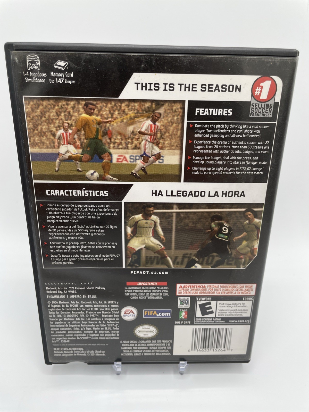 FIFA 07 Soccer Nintendo Gamecube Complete CIB Authentic Mexico Cover Variant