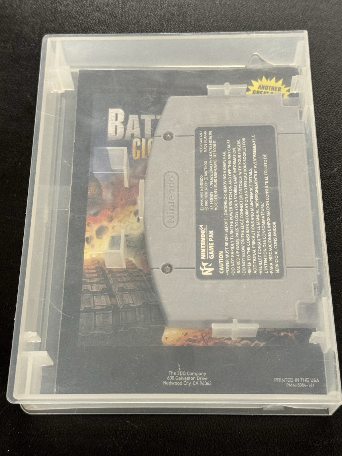Army Men: Sarge’s Heroes (Nintendo 64, 1999) w/ Manual + N64 Clamshell Case