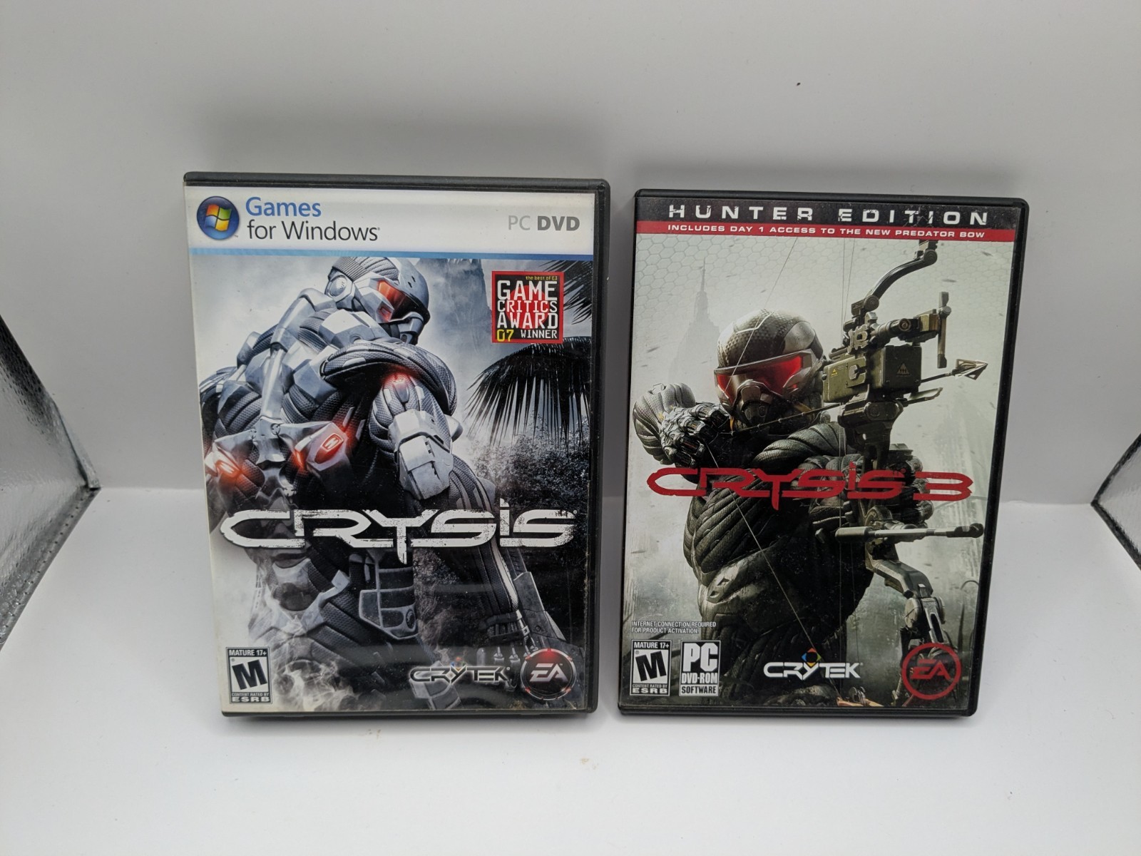 CRYSIS 1 & 3 Bundle HUNTER EDITION PC EDITION COMPLETE WITH 2 DISCS