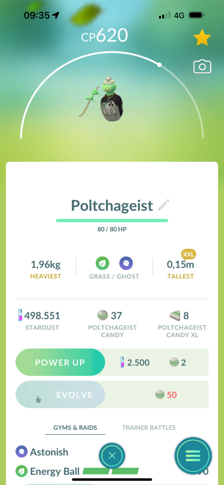Poltchageist XXL or XXS | Tr-de 20k Stardust