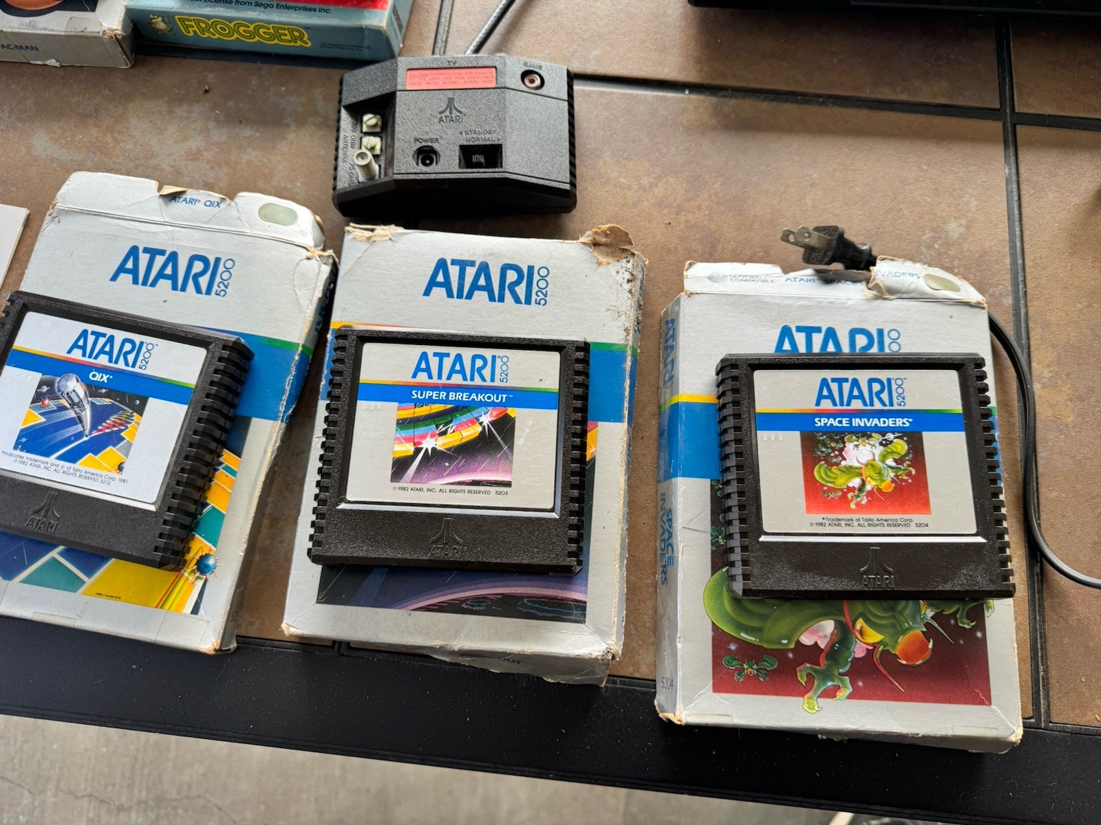Atari 5200 Console 4 Port 2 Controllers 9 Games Switch Box Gaming See Descriptio