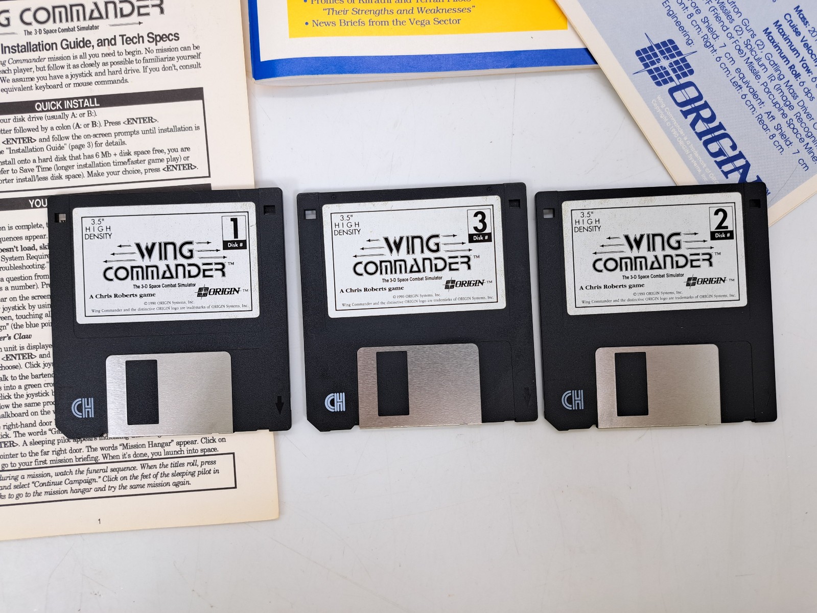 Wing Commander 1990 Origin IBM PC 3.5 Floppy Big Box Special Promotional Release