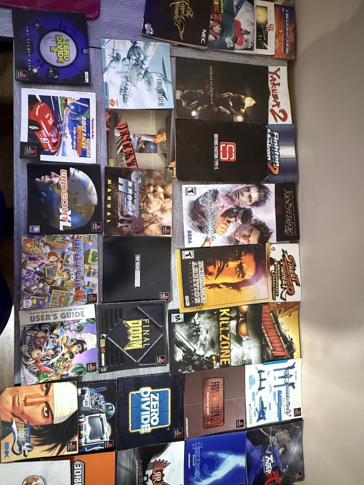 Random PS1 & PS2 Manual Booklet Lot