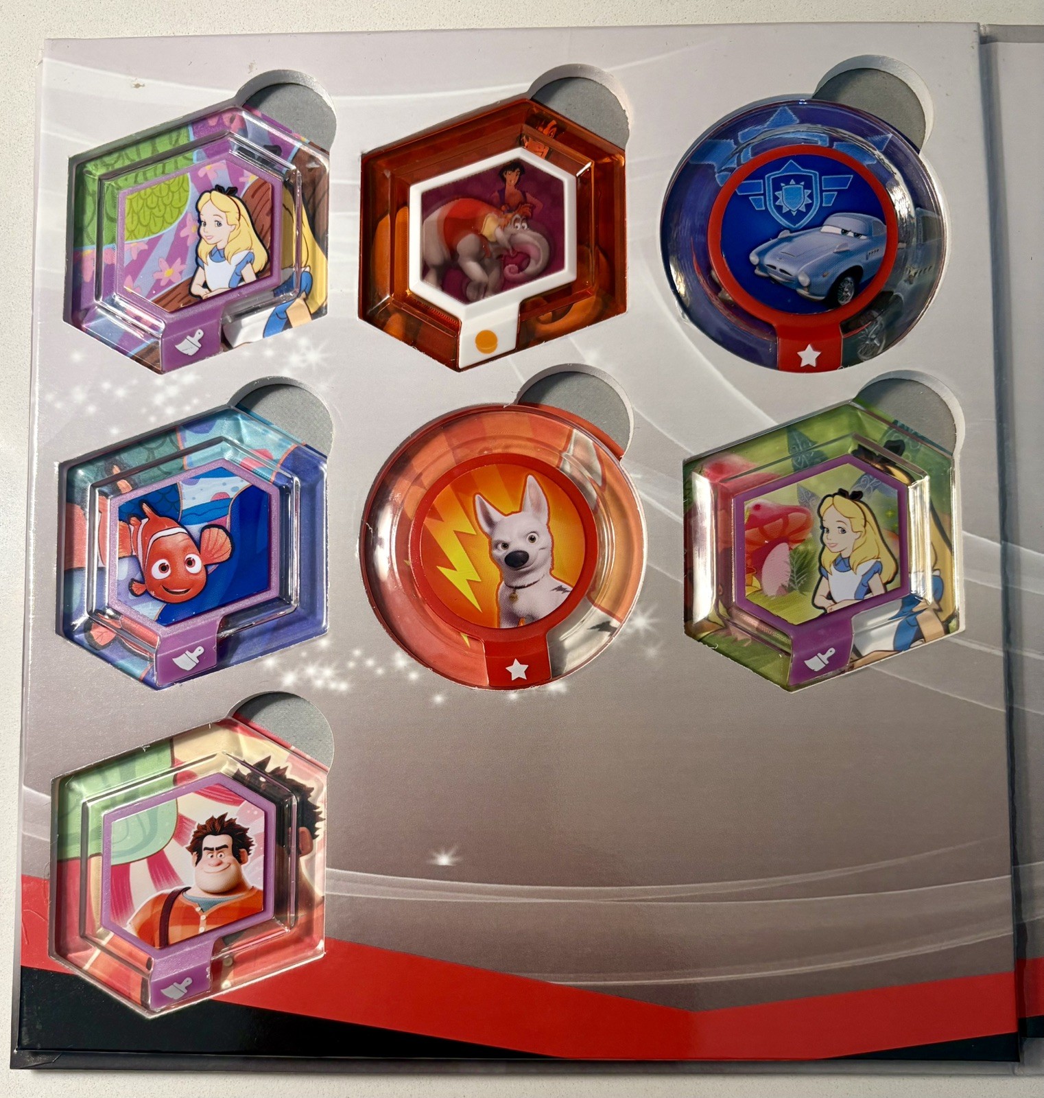 DISNEY INFINITY 1.0 Power Disc Album Set Includes 20 Discs *Duplicate Nemo* VG+